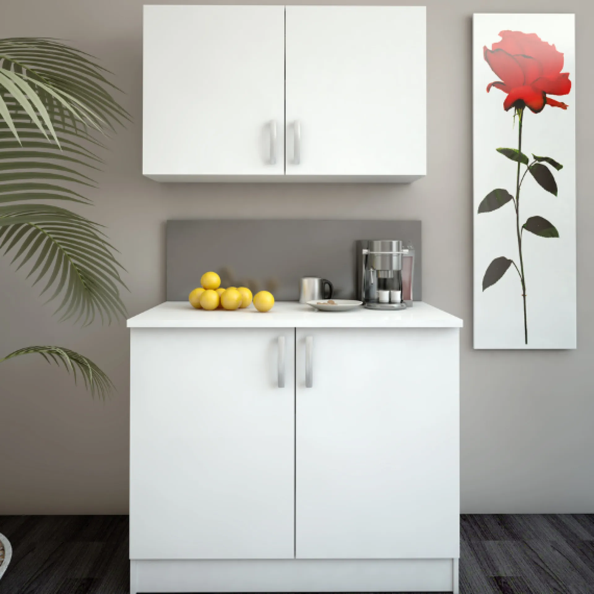 CBA Esszimmergarnitur Nova - Küchenschrank & Oberschrank - /MDF