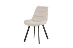 Rousseau Esszimmerstuhl Amalia | 53 x 61 x 87 cm | Sandfarbenes Design