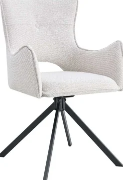 Rousseau Esszimmerstuhl Billy - 58x60x88cm - drehbar - ecru