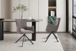 Rousseau Esszimmerstuhl Billy - 58x60x88cm - drehbar - sand