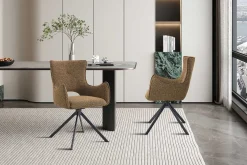 Rousseau Esszimmerstuhl Billy - 58x60x88cm - drehbar - Rost