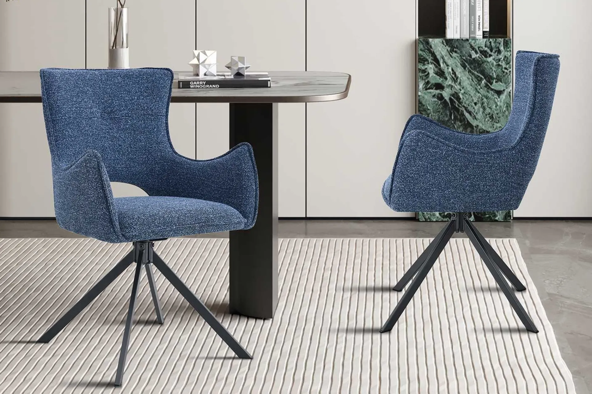 Rousseau Esszimmerstuhl Billy - 58x60x88cm - drehbar -