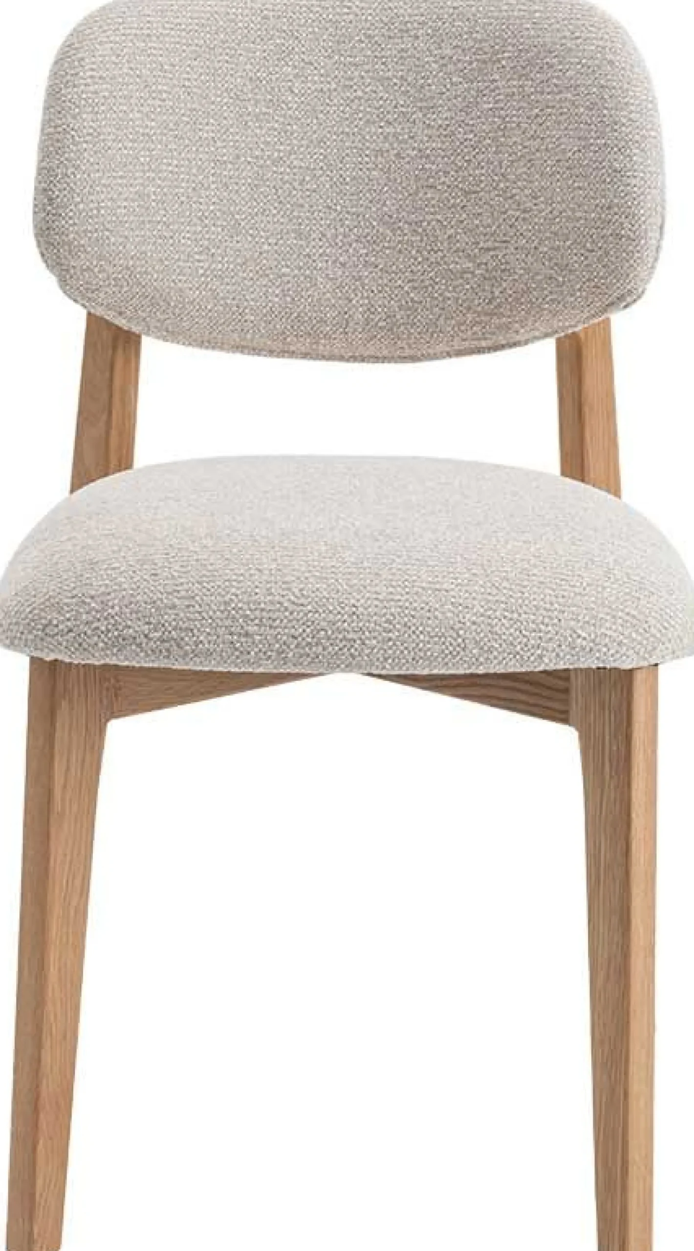 Rousseau Esszimmerstuhl Carmen - 48x59x83,5cm - Eiche massiv/beige Stoff