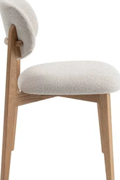 Rousseau Esszimmerstuhl Carmen - 48x59x83,5cm - Eiche massiv/beige Stoff