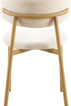 Rousseau Esszimmerstuhl Coco - 53x52x78cm - Metall/r Stoff