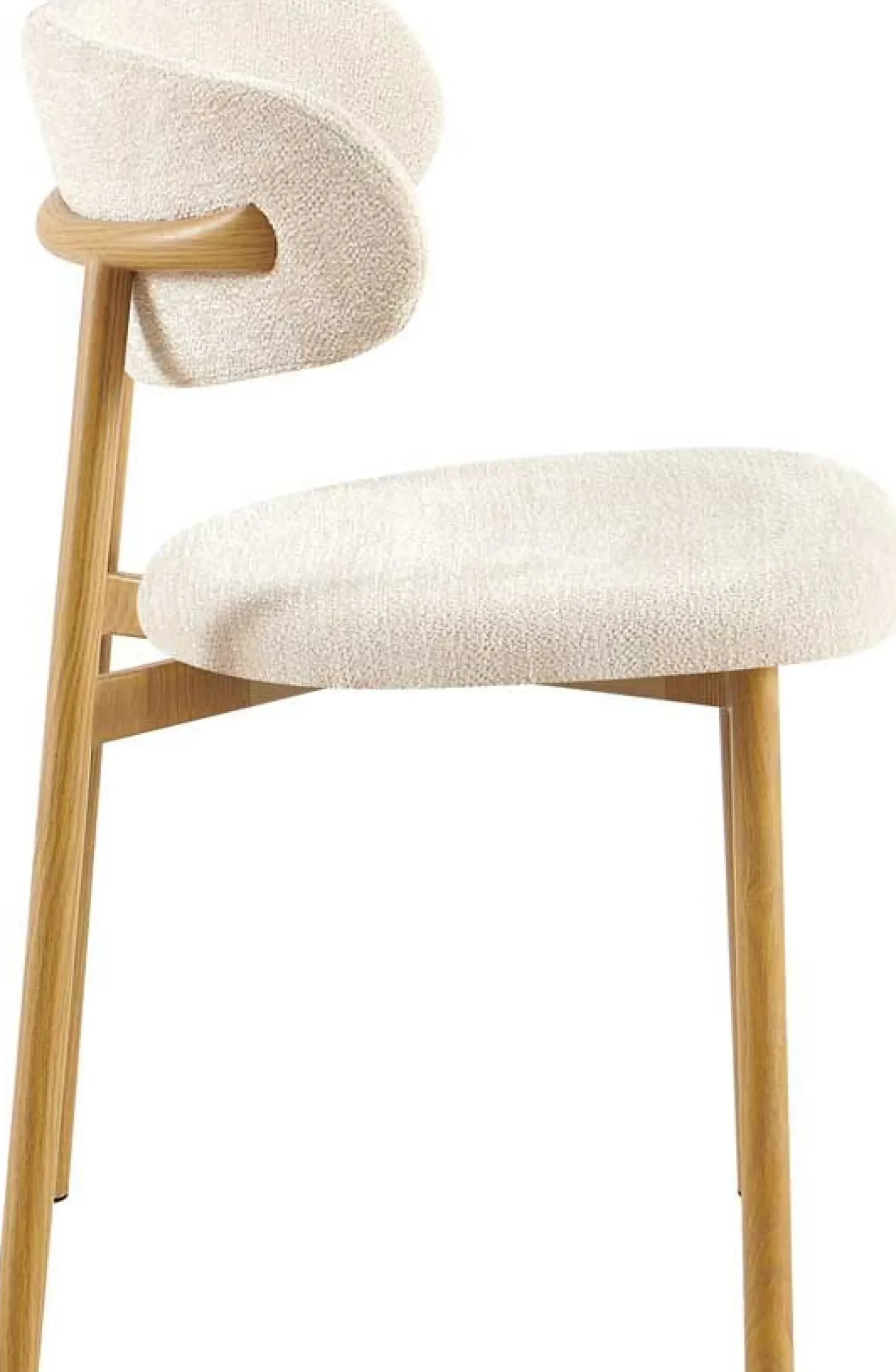 Rousseau Esszimmerstuhl Coco - 53x52x78cm - Metall/r Stoff