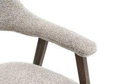 Rousseau Esszimmerstuhl Coralie - 64x59.5x83cm - Eiche rauch/beige Stoff