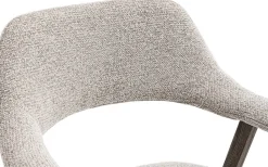 Rousseau Esszimmerstuhl Coralie - 64x59.5x83cm - Eiche rauch/beige Stoff