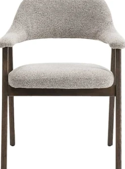 Rousseau Esszimmerstuhl Coralie - 64x59.5x83cm - Eiche rauch/beige Stoff