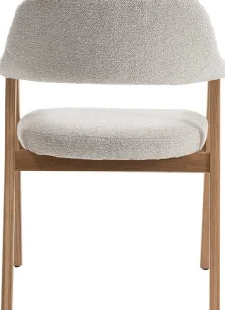 Rousseau Esszimmerstuhl Coralie - 64x59.5x83cm - Eiche massiv/beige Stoff