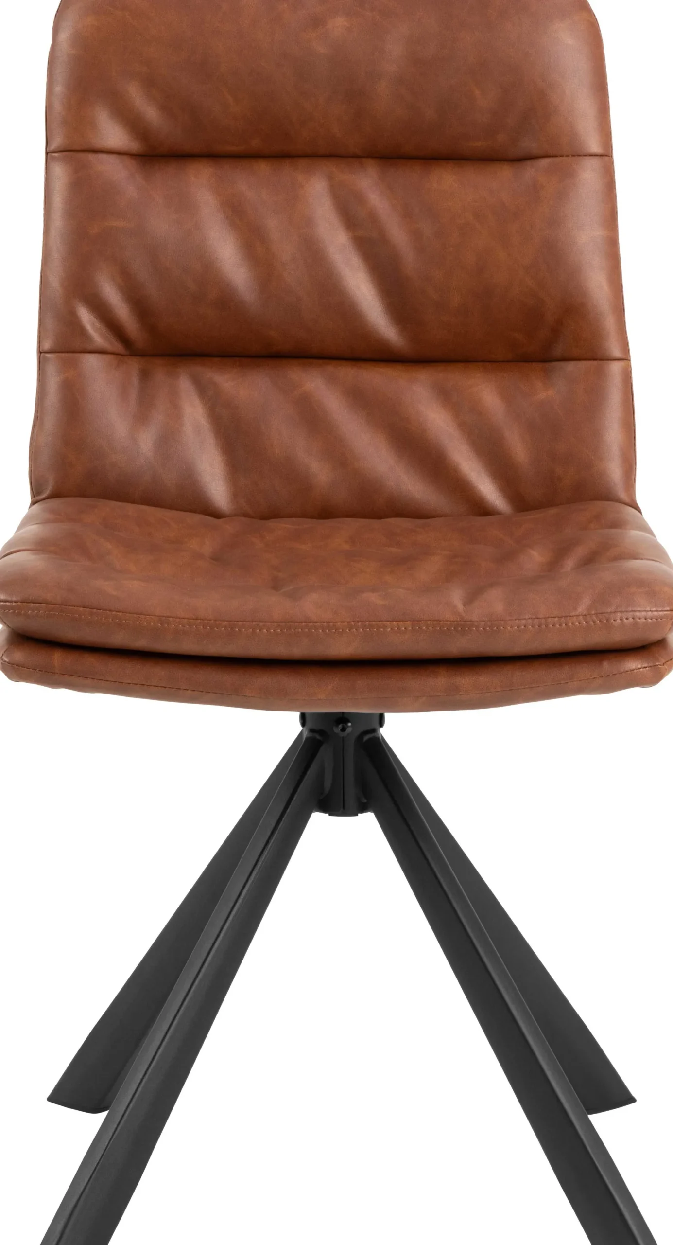 Emob Esszimmerstuhl Dean - 47x57x85cm - Kunstleder - cognac