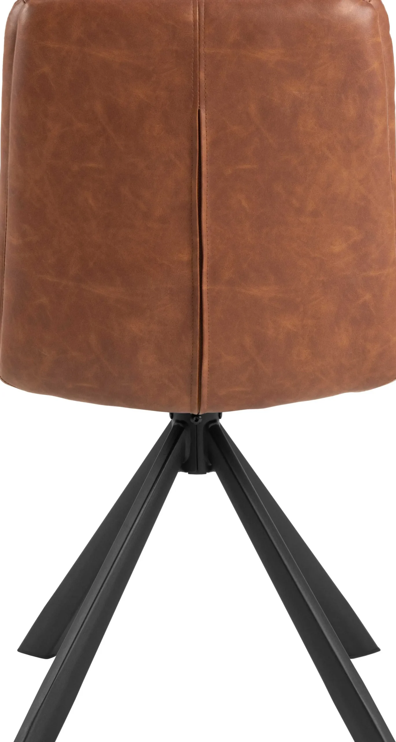 Emob Esszimmerstuhl Dean - 47x57x85cm - Kunstleder - cognac