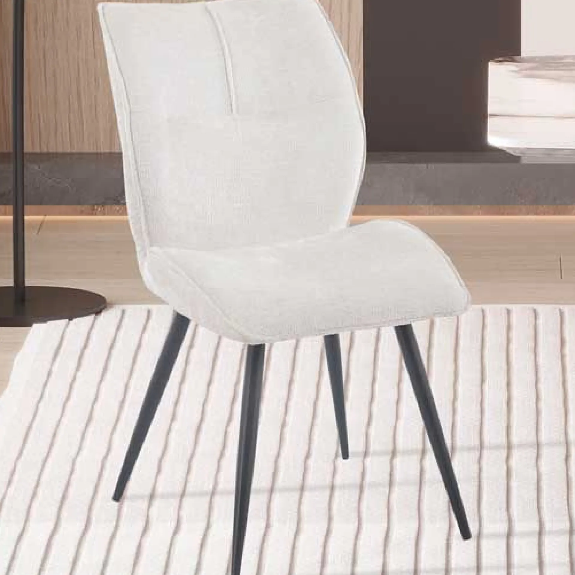 Rousseau Esszimmerstuhl Faye - 49x65x89cm - ecru