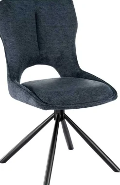 Rousseau Esszimmerstuhl Morris - 48x59.5x90cm - drehbar - er Stoff