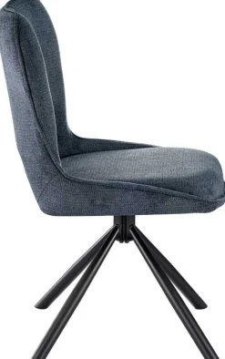 Rousseau Esszimmerstuhl Morris - 48x59.5x90cm - drehbar - er Stoff