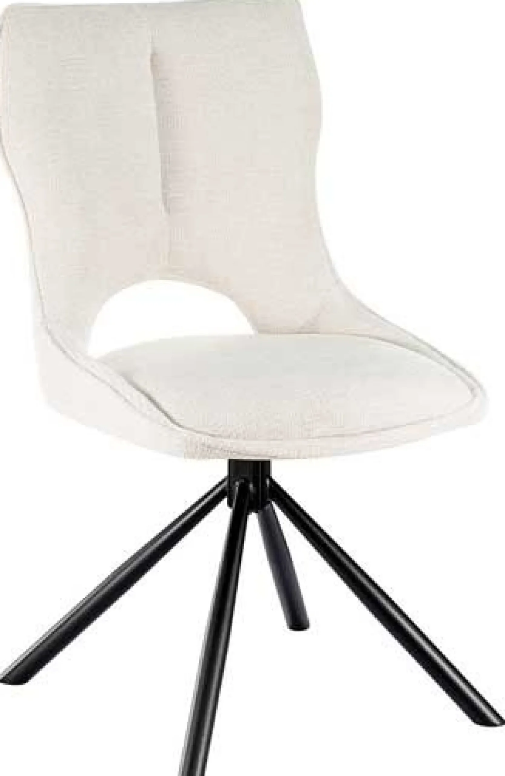 Rousseau Esszimmerstuhl Morris - 48x59.5x90cm - drehbar - Stoff