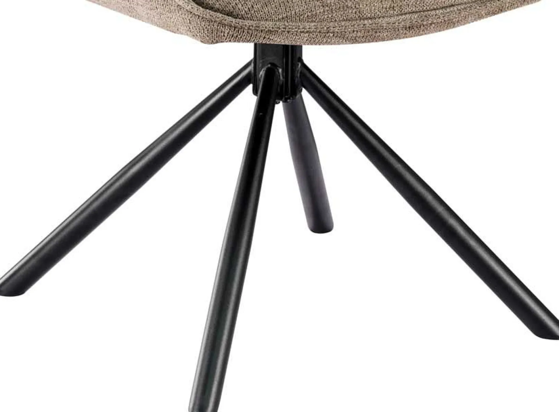 Rousseau Esszimmerstuhl Morris - 48x59.5x90cm - drehbar - heller Stoff