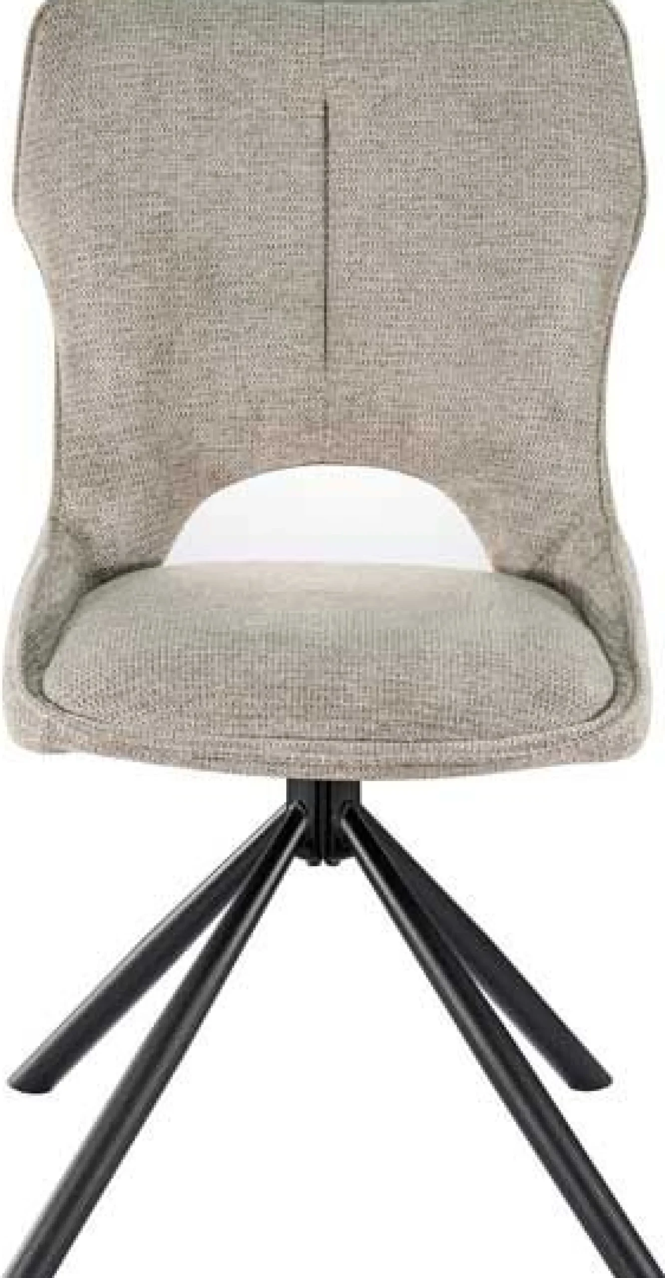 Rousseau Esszimmerstuhl Morris - 48x59.5x90cm - drehbar - heller Stoff