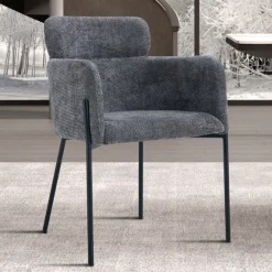 Rousseau Esszimmerstuhl Naomi | 60 x 60 x 83 cm | Dunkel