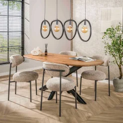 Emob Esszimmerstuhl Rondo - 52x57x81cm - Stoff