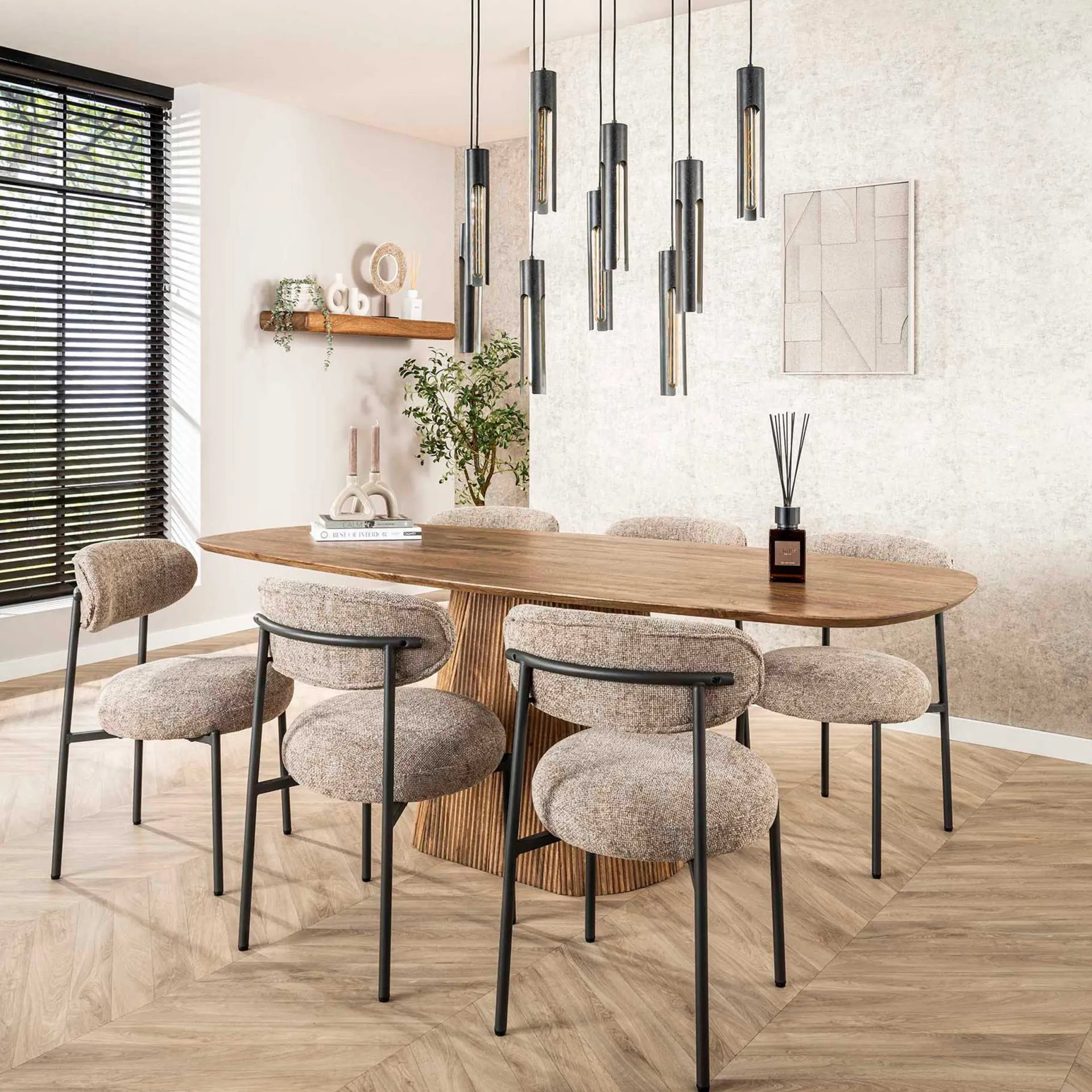 Emob Esszimmerstuhl Rondo - 52x57x81cm - Stoff