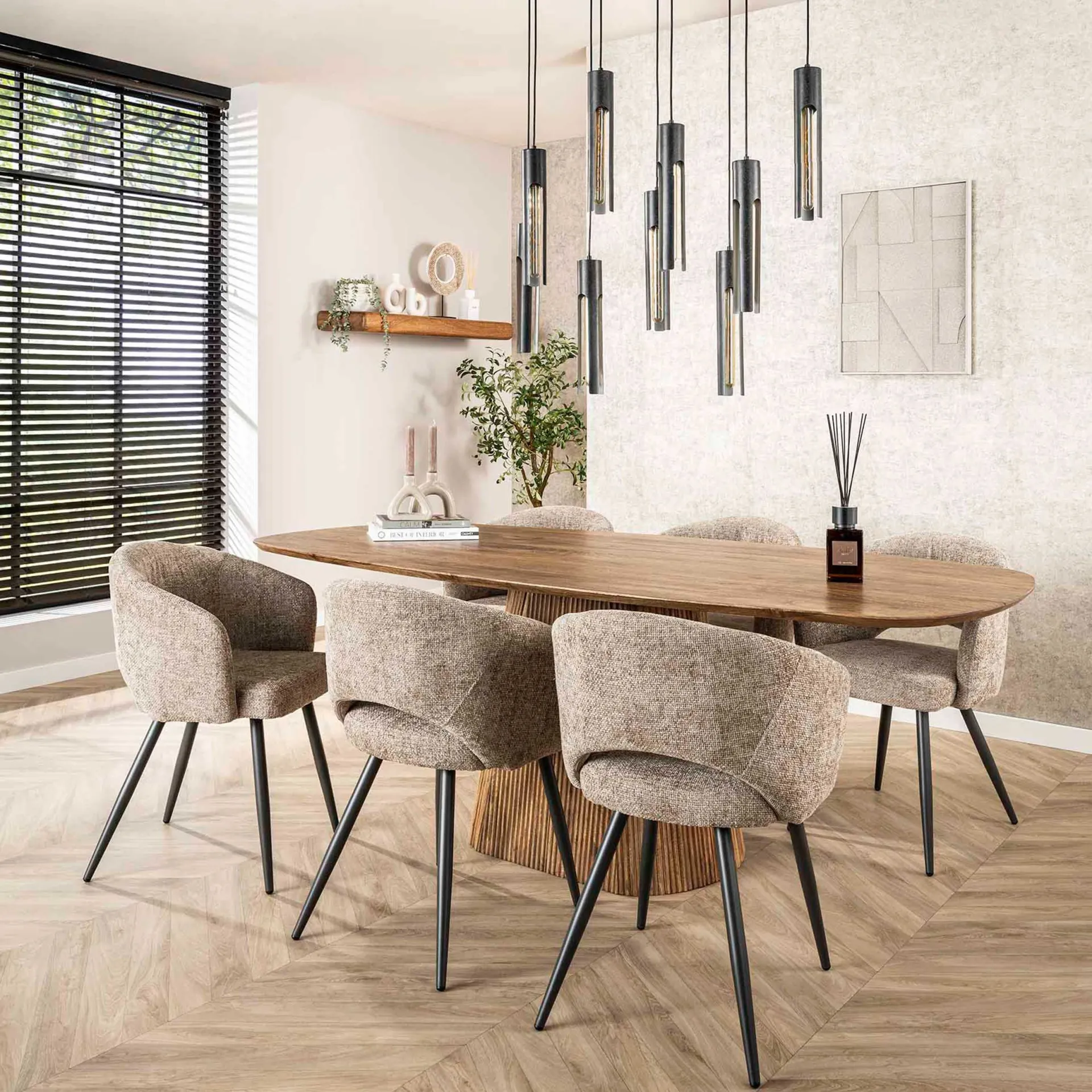 Emob Esszimmerstuhl Saloon - 58x56x81cm - Stoff