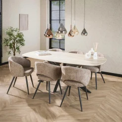 Emob Esszimmerstuhl Saloon - 58x56x81cm - Stoff