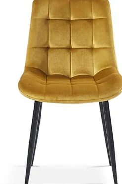 Rousseau Esszimmerstuhl Tanja Gold Samt