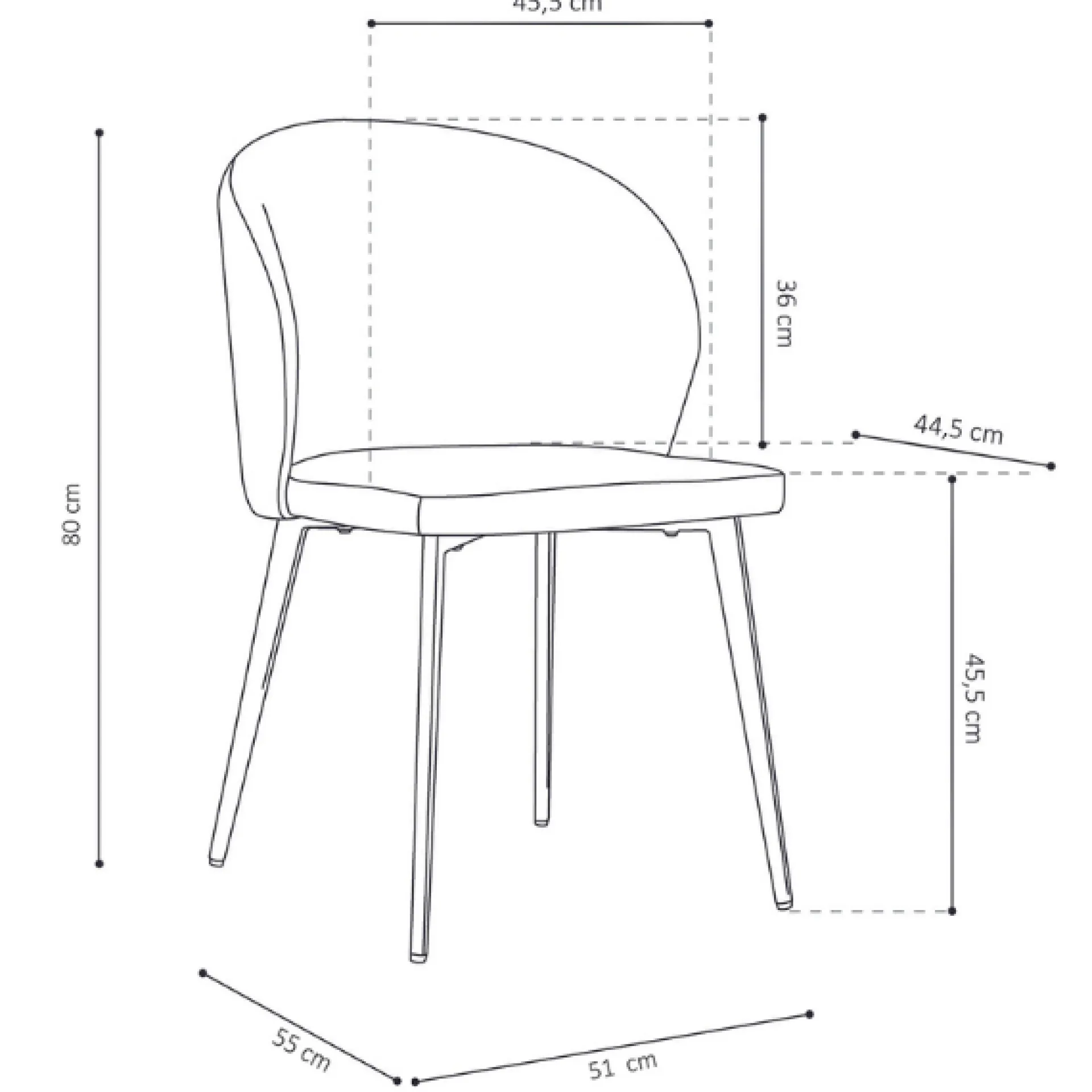 Rousseau Esszimmerstuhl Tilly-