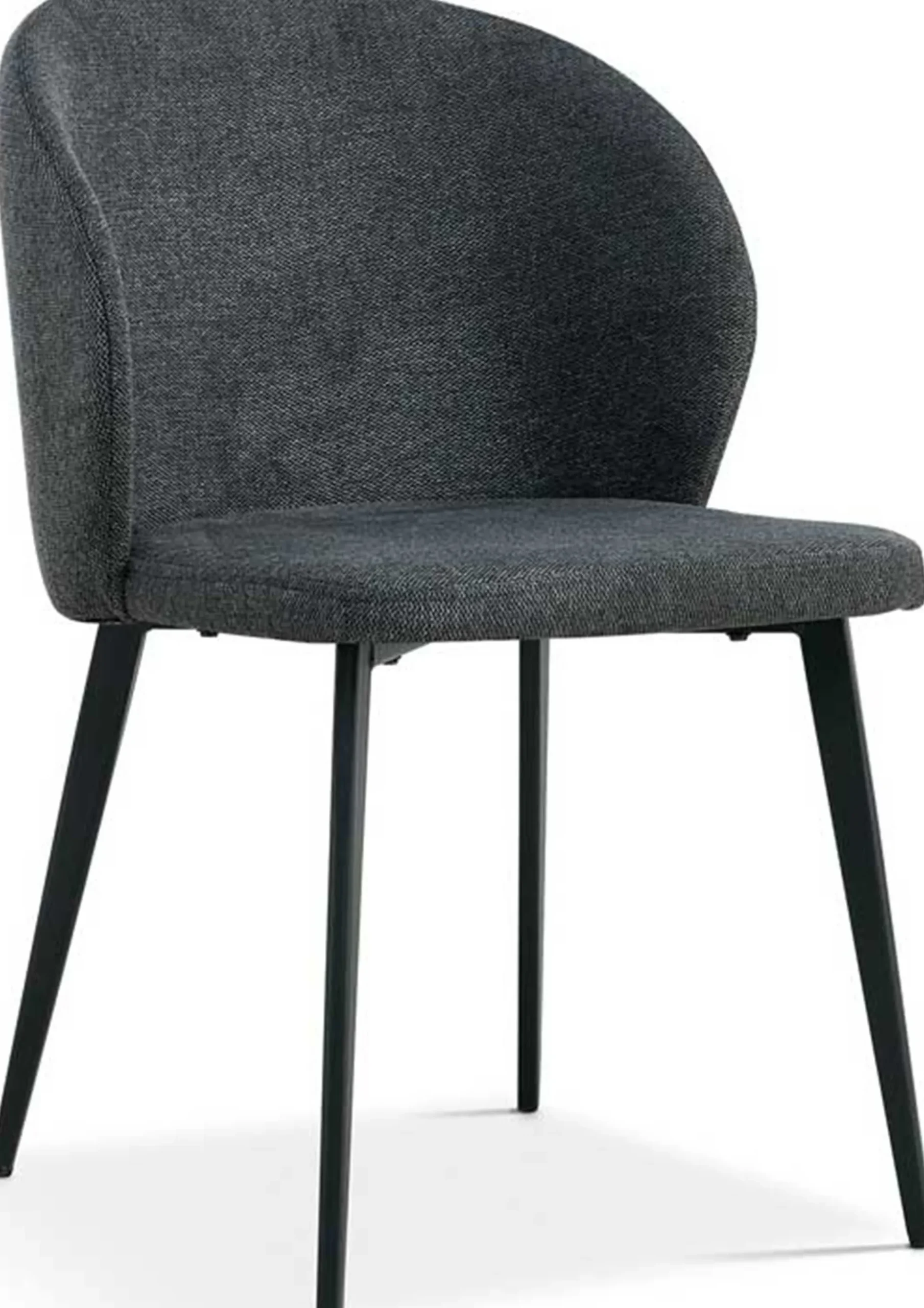 Rousseau Esszimmerstuhl Tilly - 51x55x80cm - dunkelgrauer Stoff
