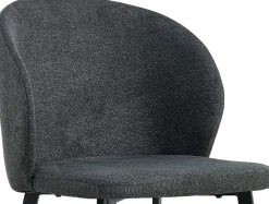 Rousseau Esszimmerstuhl Tilly - 51x55x80cm - dunkelgrauer Stoff