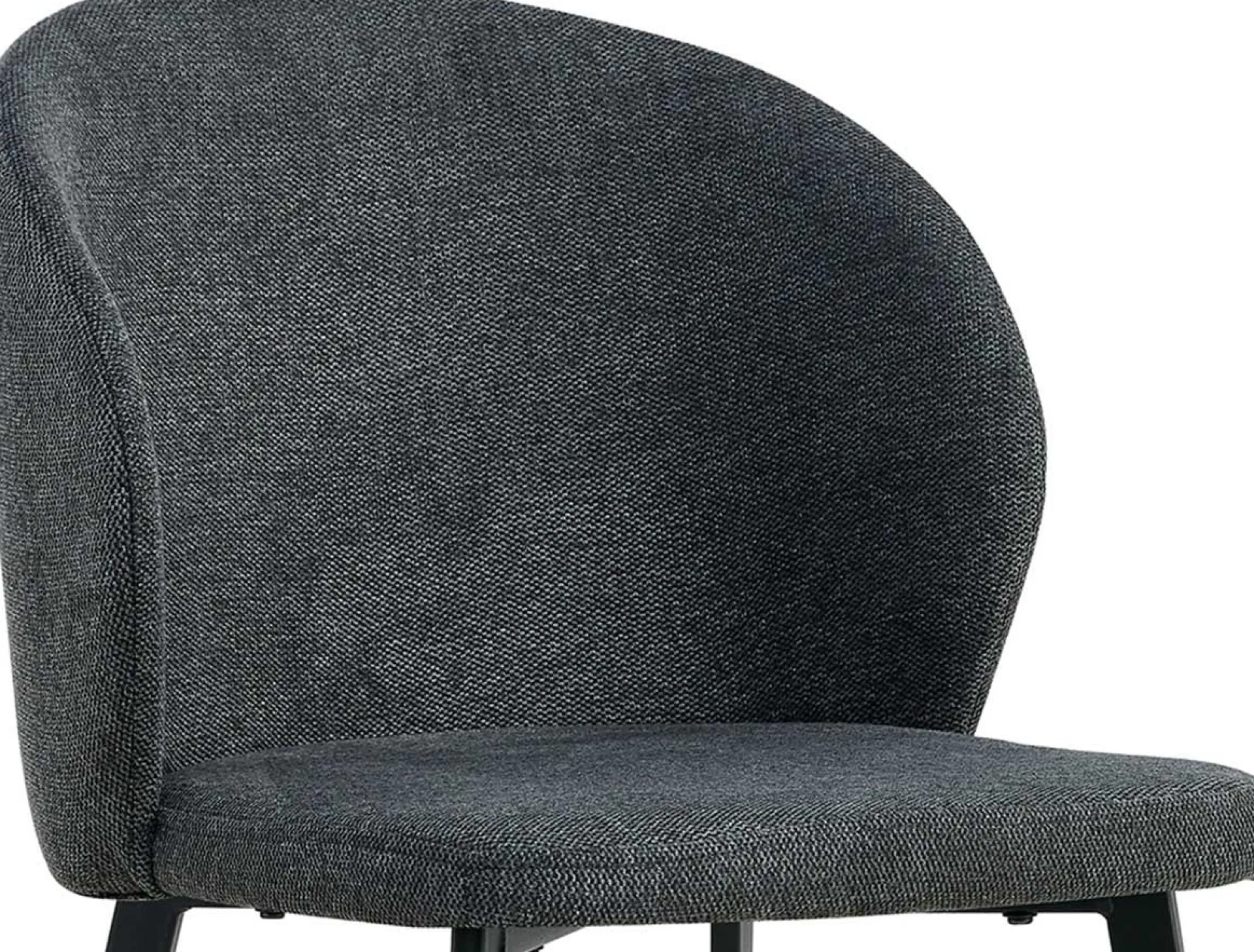 Rousseau Esszimmerstuhl Tilly - 51x55x80cm - dunkelgrauer Stoff