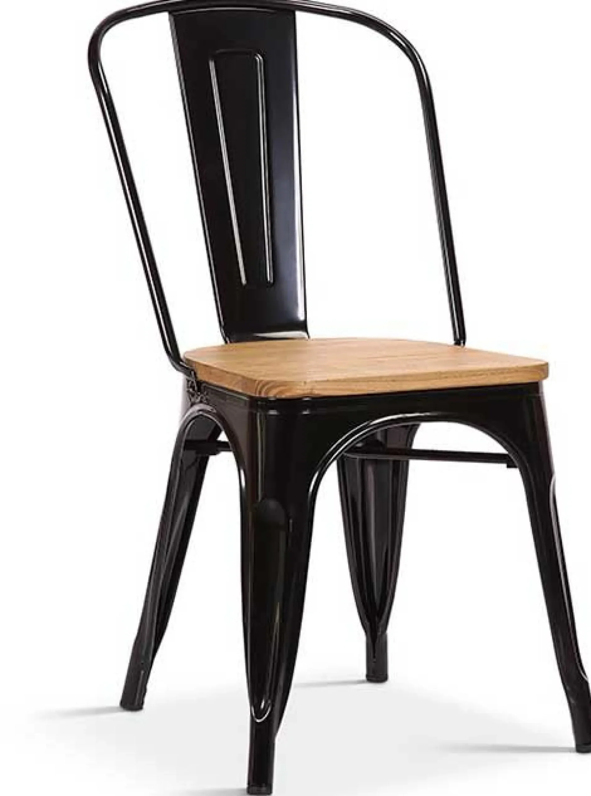 Rousseau Esszimmerstuhl Victory - er Stahl und helles Ulmenholz