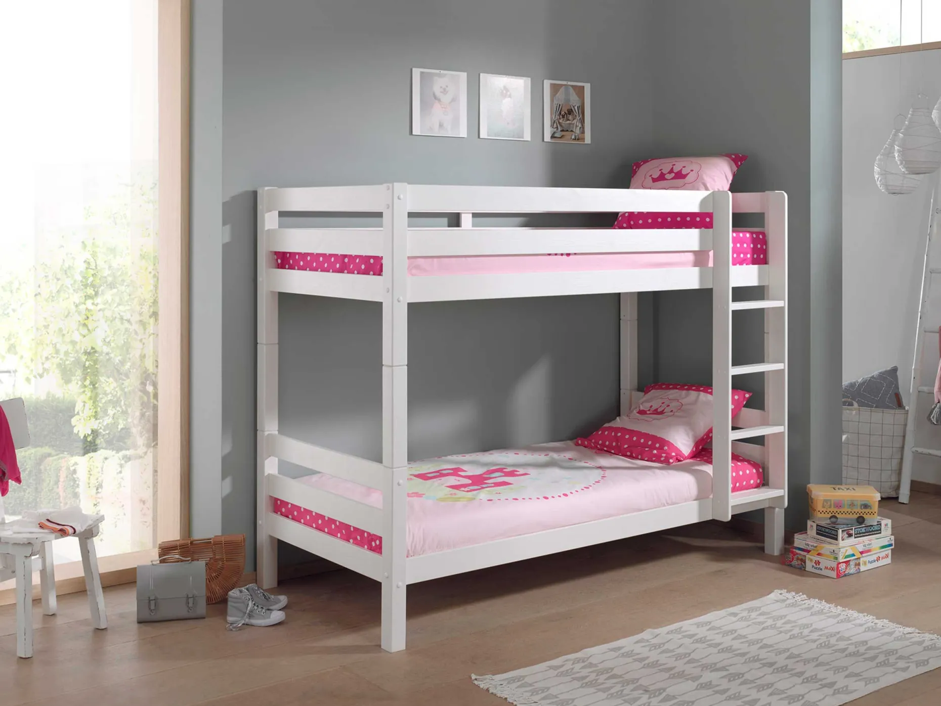 Etagenbett Claire 160cm - weiß