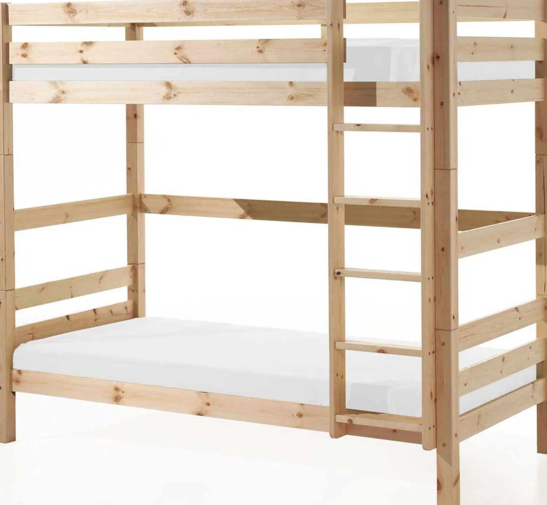 Etagenbett Claire hoch mit Bettschublade - Kieferholz