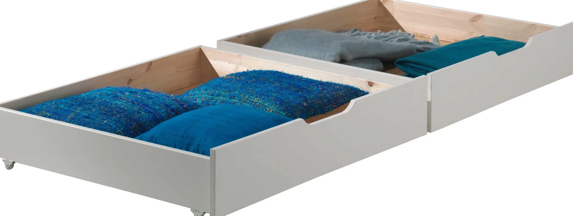 Etagenbett Claire mit Bettkästen Elise - weiß