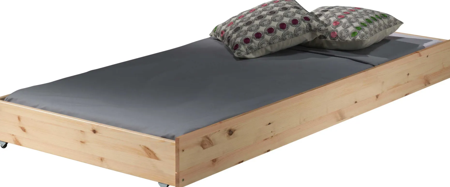 Etagenbett Claire niedrig mit Bettschublade - Kieferholz