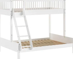 Etagenbett Forrest 3-Sitzer - 90x200 und 140x200 - mit Bettkasten - Weißbuche