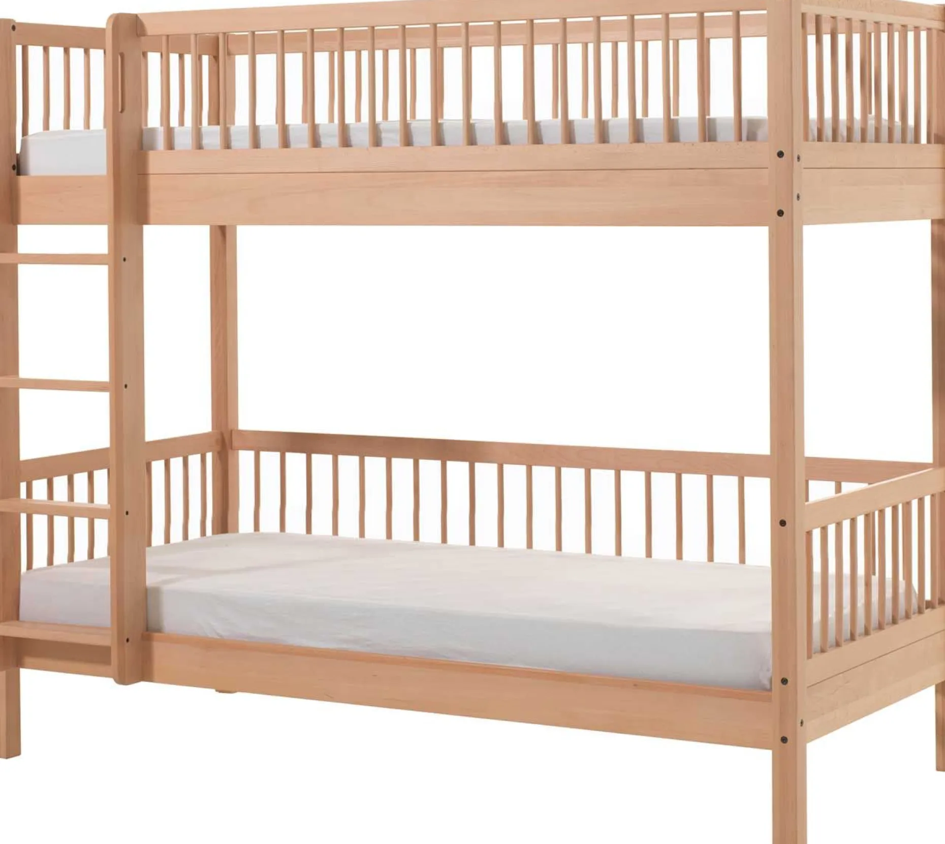 Etagenbett Forrest 90x200cm mit Bettgitter - Buche