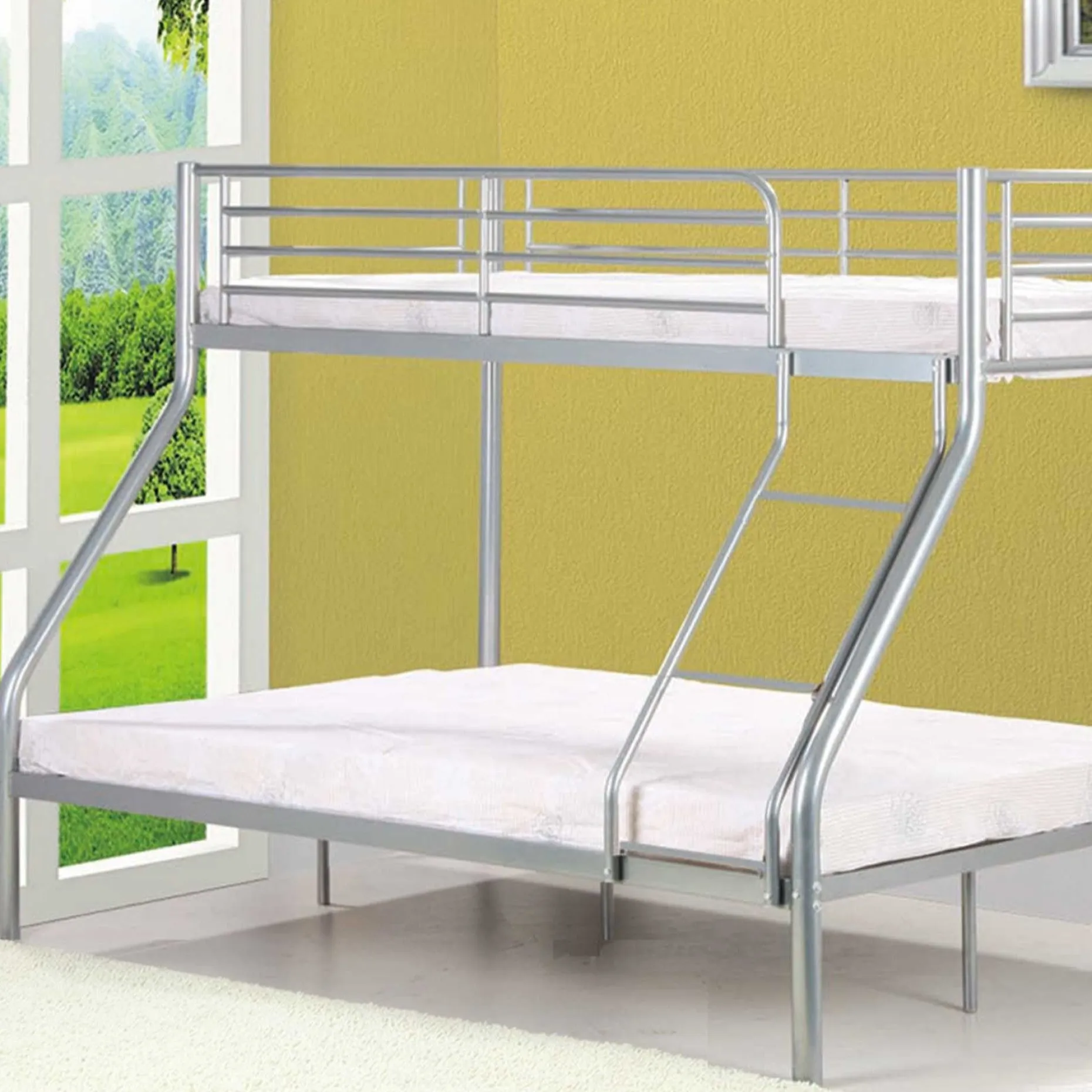 Etagenbett Nobi 3-Sitzer Metall - grau