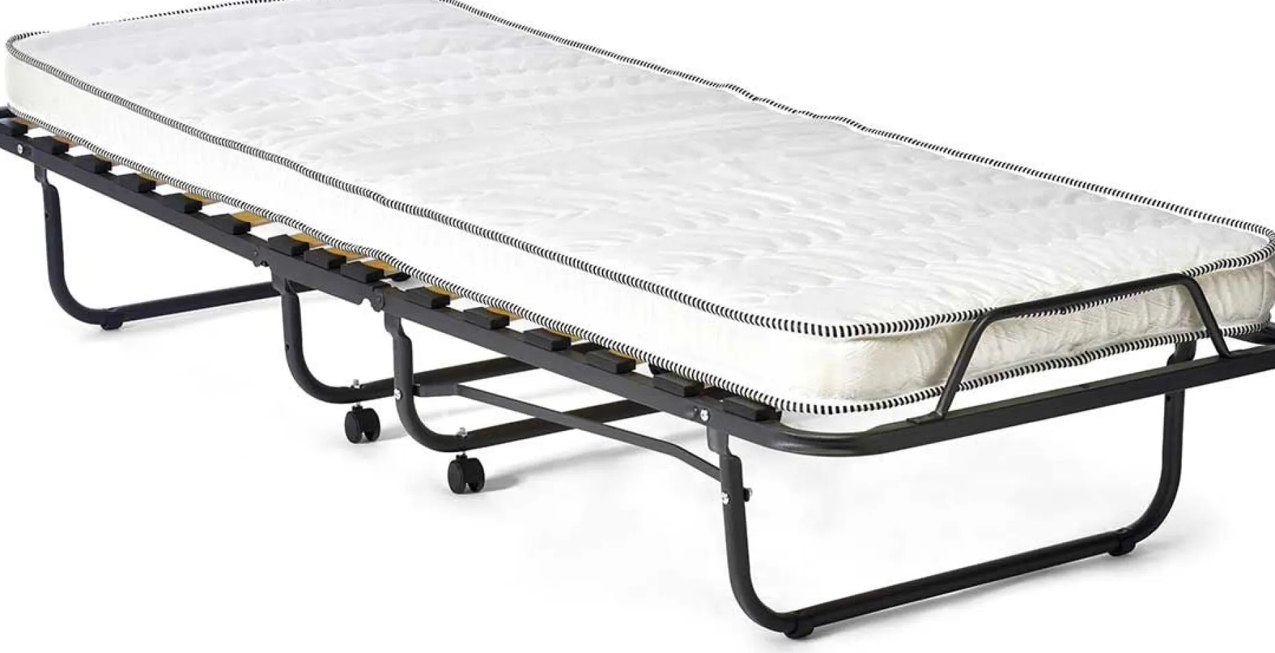 Etagenbett Xenia 90x200 cm - inklusive Matratze - schwarz
