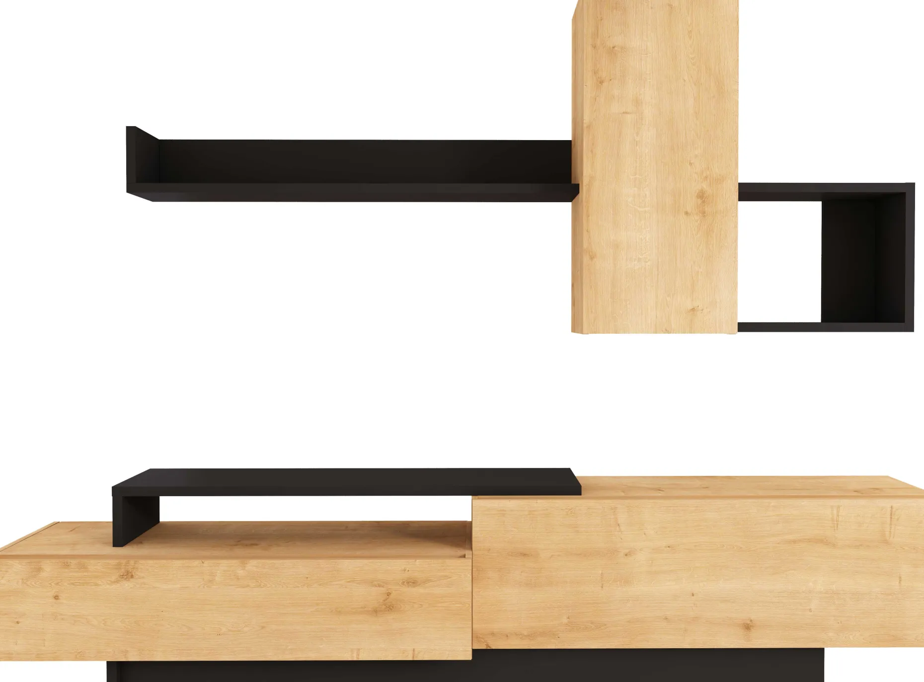 Fernsehschrank Cosmit 240cm - Eiche/anthrazit