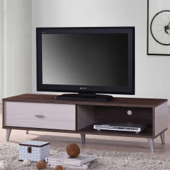 Fernsehschrank Rumbo 120cm - braun/weiß