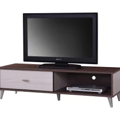 Fernsehschrank Rumbo 120cm - braun/weiß