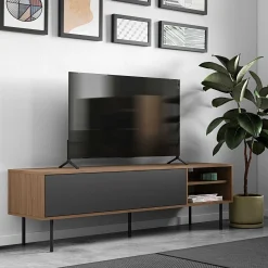 Fernsehschrank Watt 165cm - Walnuss/Grau