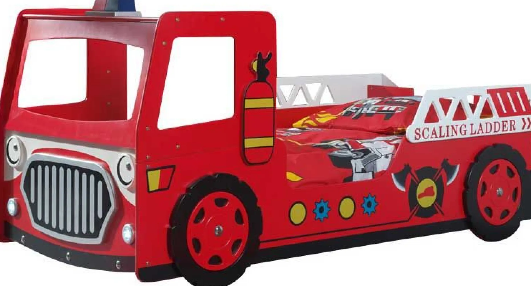 Feuerwehrbett Firetruck mit LED-Beleuchtung