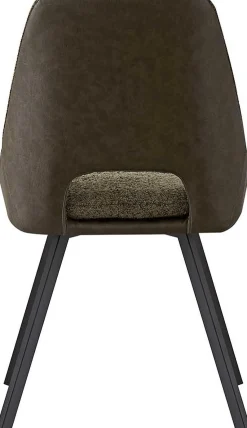 Rousseau Filou' Bouclé dunkel Stuhl | dunkel PU-Polsterung - 85x48x56cm