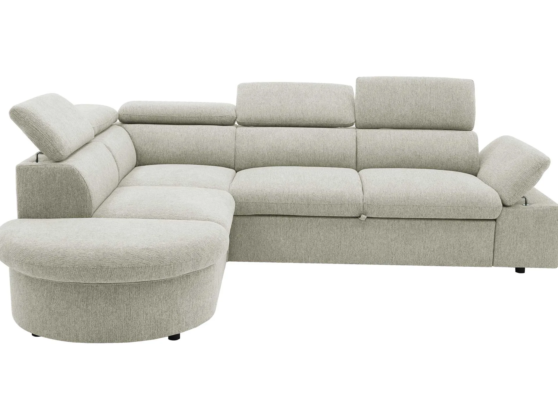 PGS Firenze Ecksofa links - mit Bettfunktion - Stoff