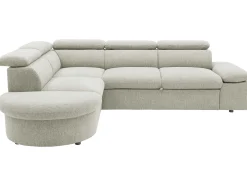 PGS Firenze Ecksofa links - mit Bettfunktion - Stoff