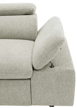 PGS Firenze Ecksofa links - mit Bettfunktion - Stoff
